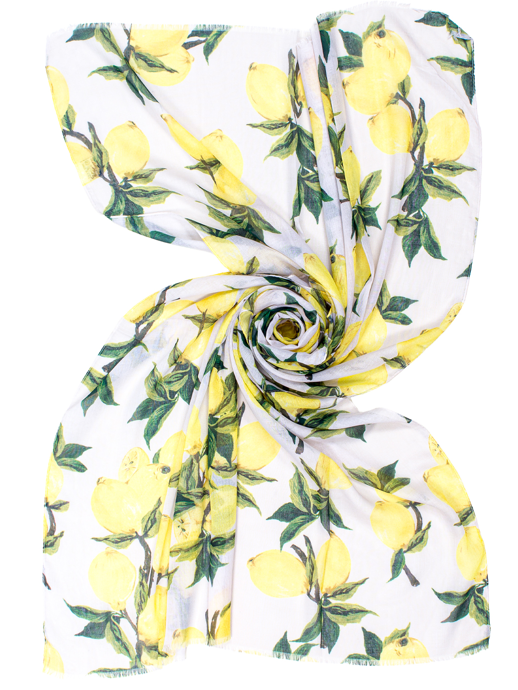 STOLA STAMPA LEMON, 85X180 - NATURAL